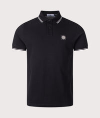 Slim Fit Organic Cotton Polo Shirt: V0029 Black 