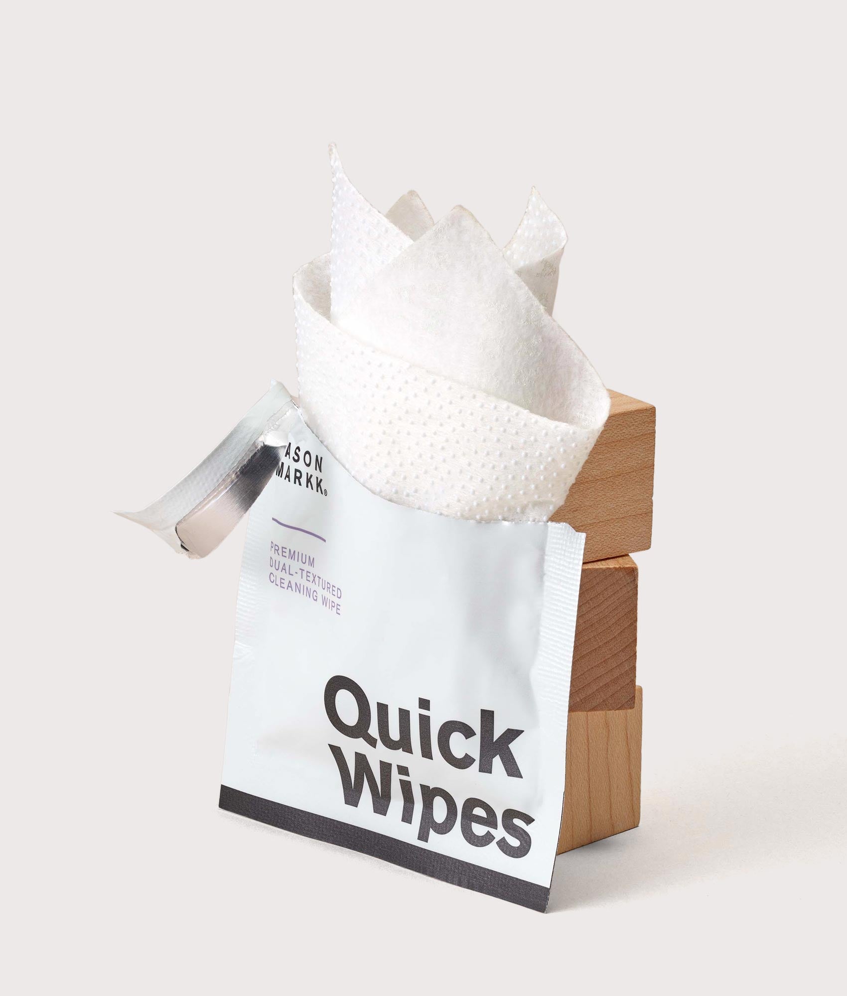 Jason Markk Quick Wipes product shot.