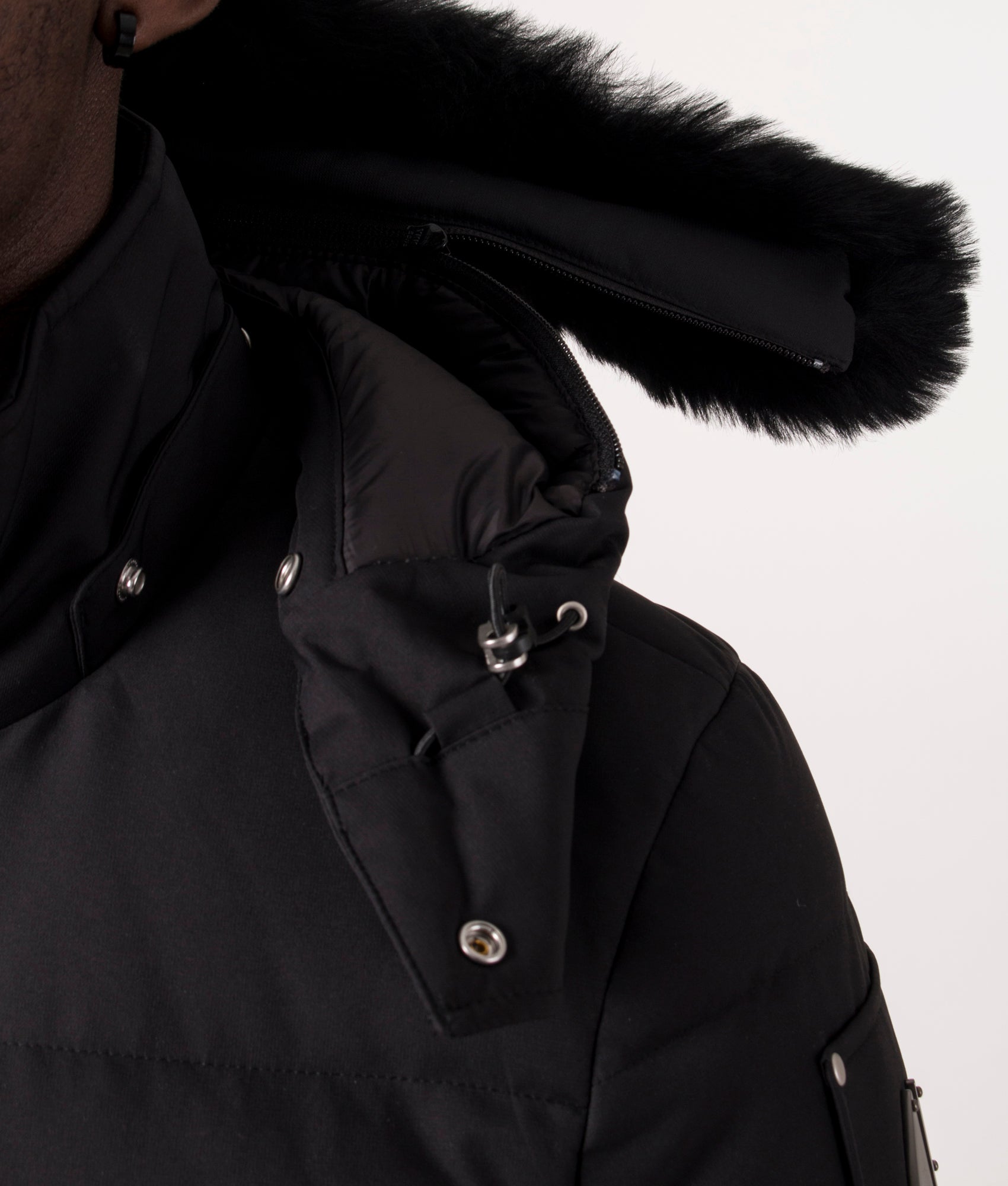 Cloud 3Q Neoshear - Black -Moose Knuckles - EQVVS - Detail 2