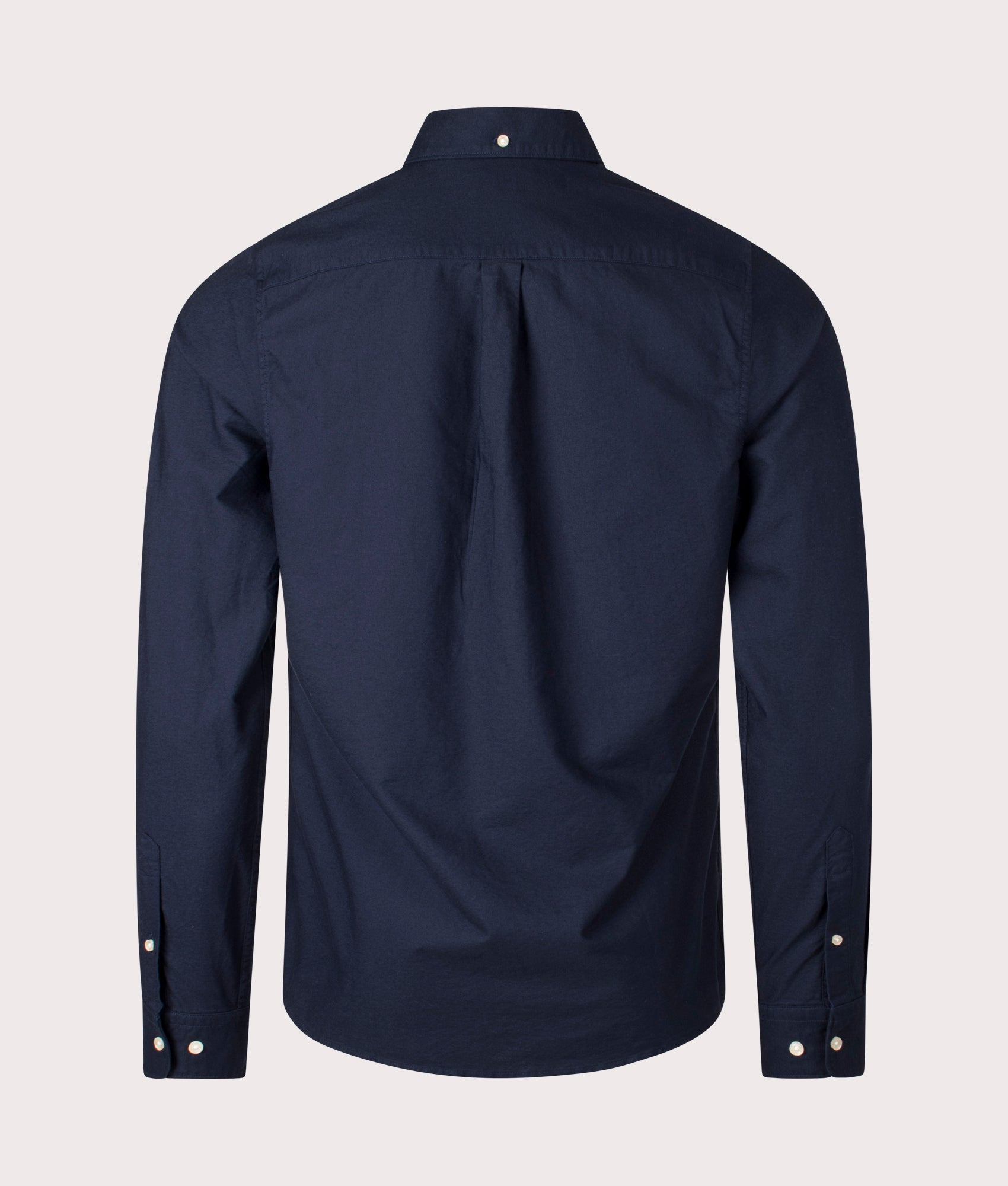 Barbour Oxtown Shirt for Men in Navy at EQVVS back Shot 