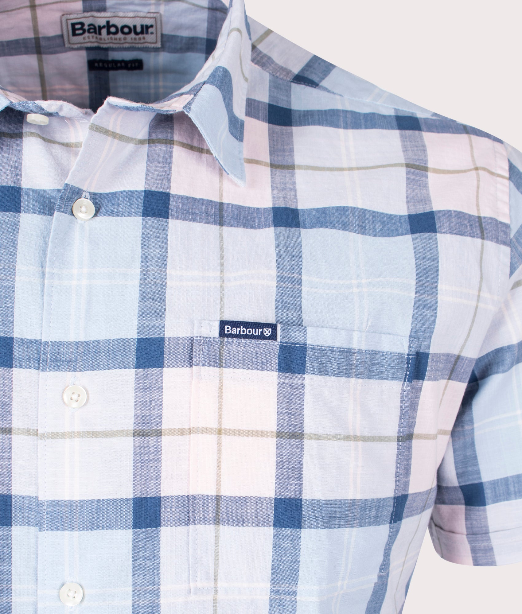 Short-Sleeve-Gordon-Summer-Shirt-Pink-Salt-Tartan-Barbour-Lifestyle-EQVVS
