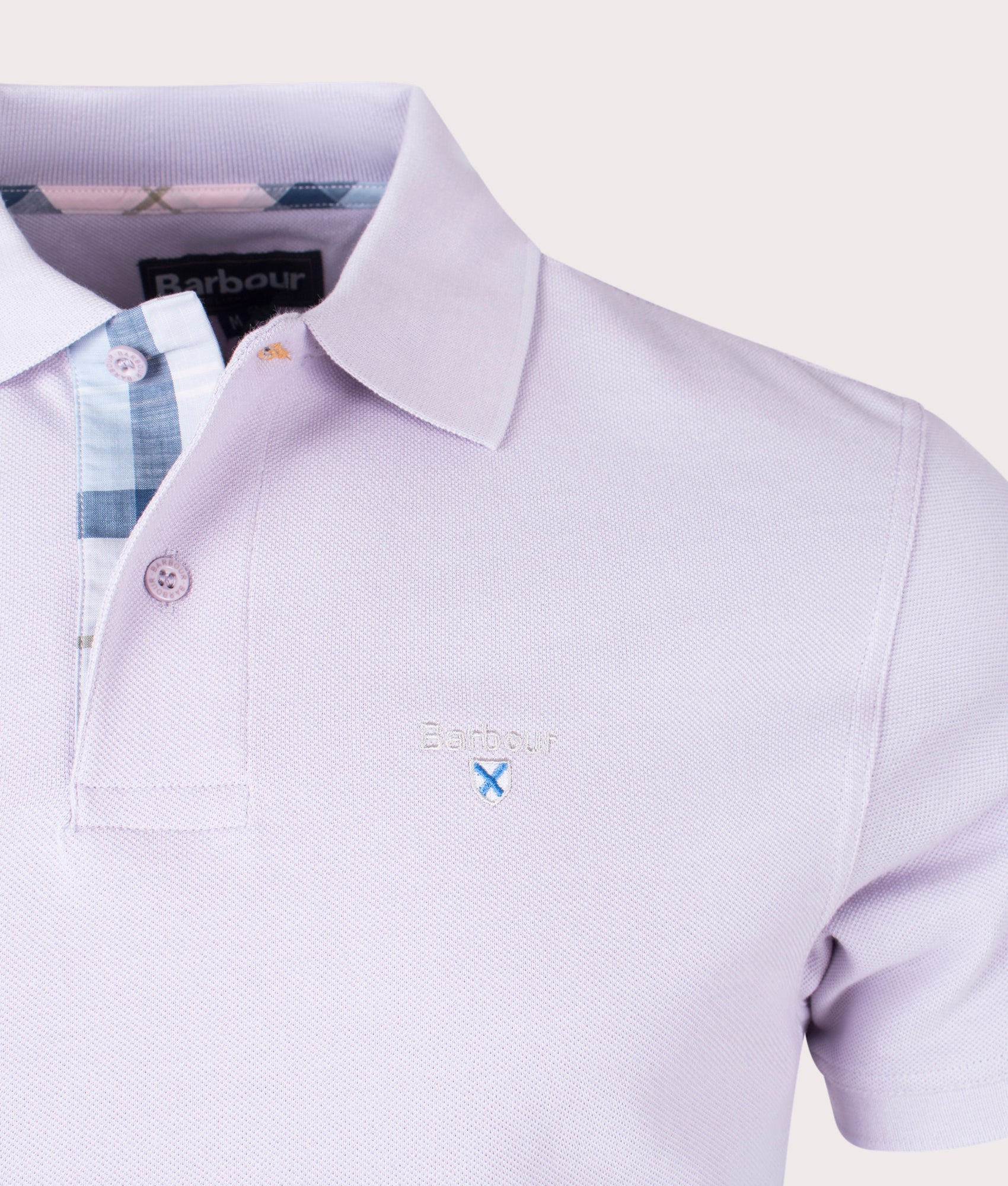 Tartan-Placket-Pique-Polo-Shirt-Thistle-Barbour-Lifestyle-EQVVS