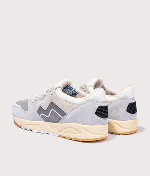 Karhu Aria 95 Sneakers in Luar Rock and Foggy Dew (Beige/Grey), Back Shot at EQVVS