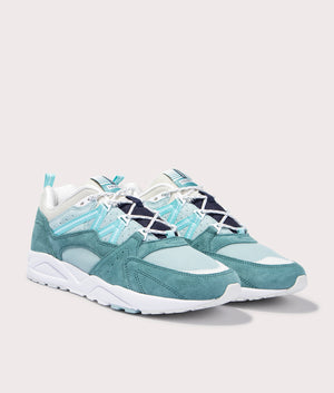 Fusion 2.0 Sneakers In Mineral Blue by Karhu. EQVVS Side Pair Shot.