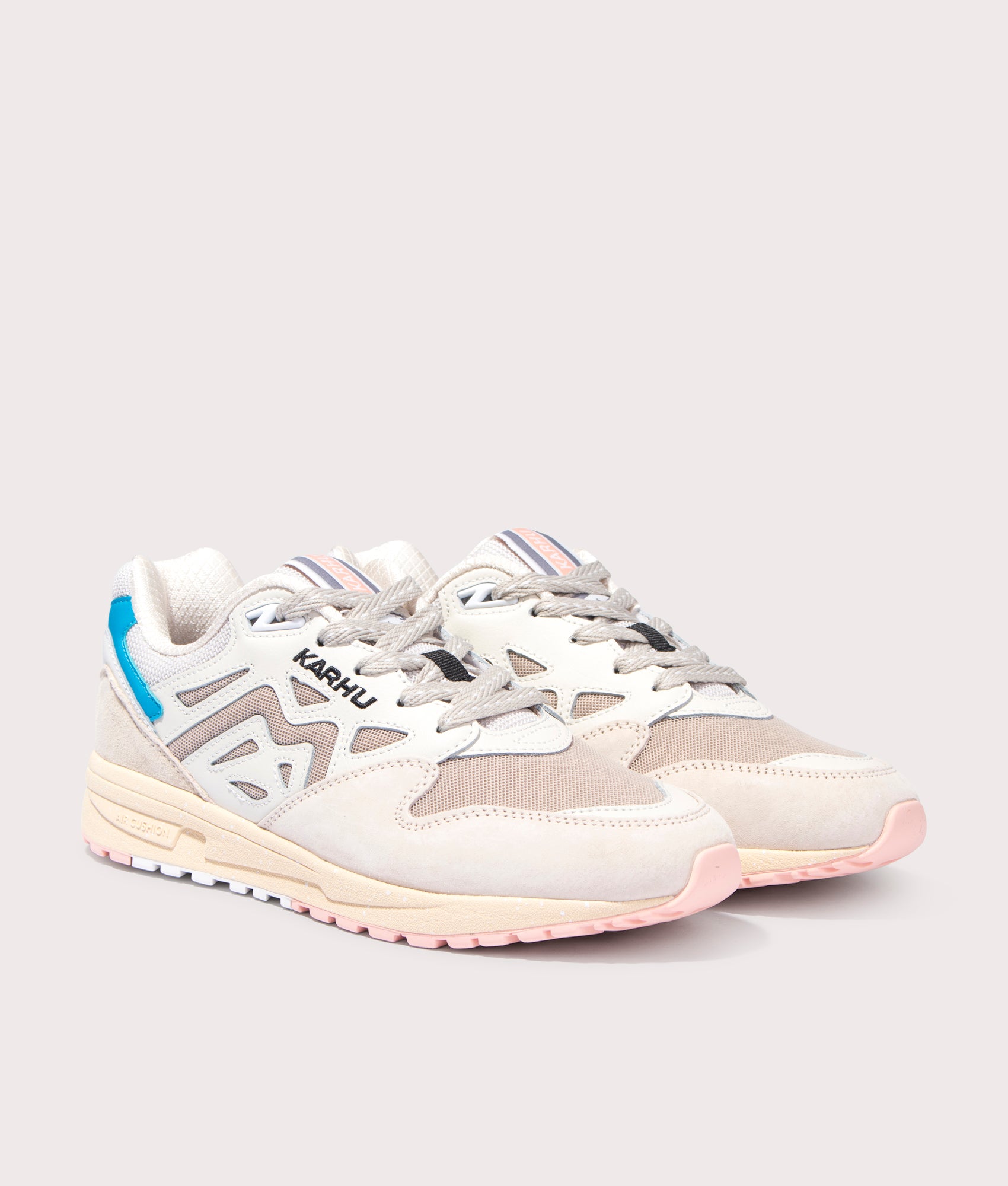 Legacy 96 Sneakers in Whitecap Grey by Karhu. EQVVS Side Pair Shot.