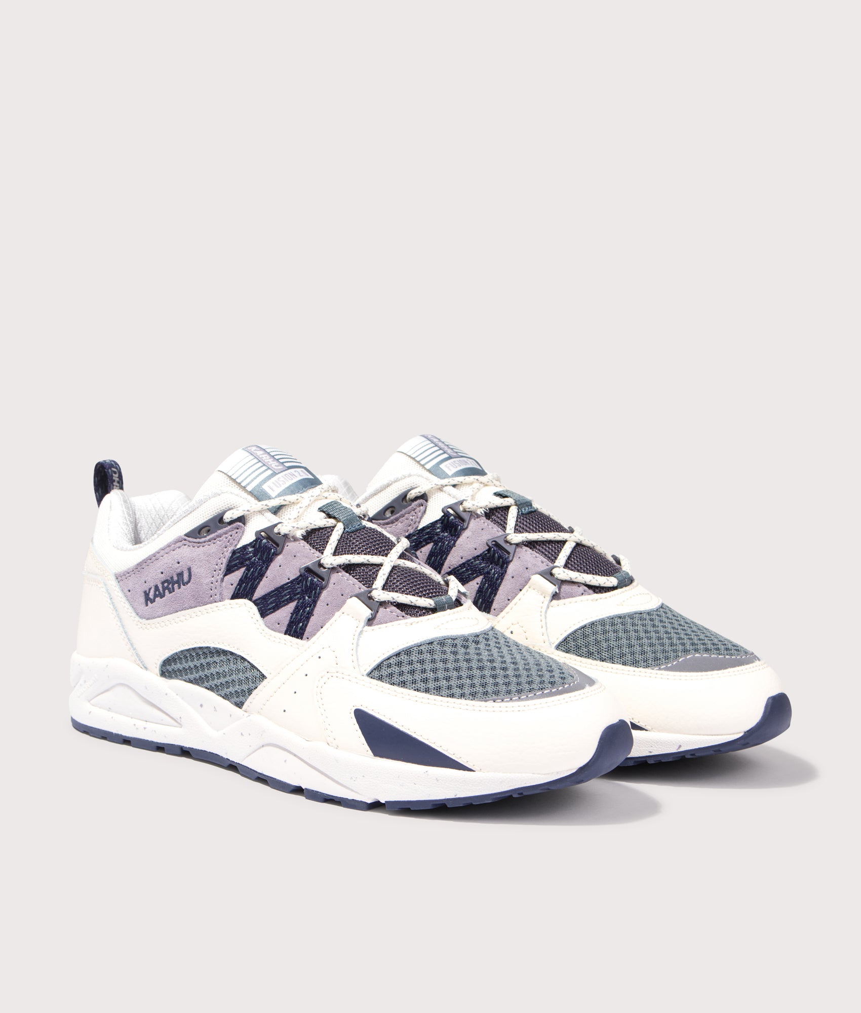 Fusion 2.0 Sneakers by Karhu in Solitary Star. Shot by EQVVS. Front detail shot.