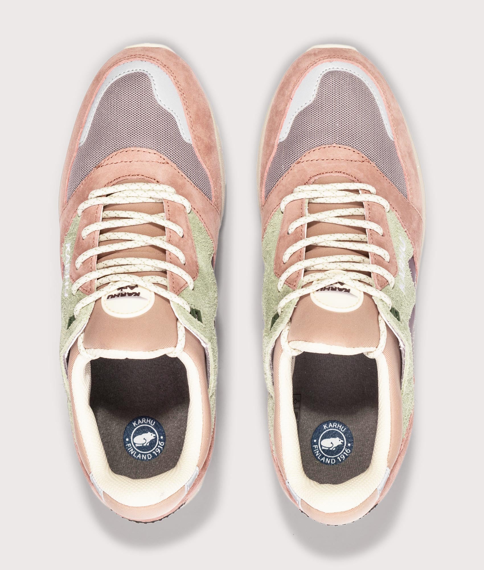Aria 95 in Warm Taupe/Fig | KARHU | EQVVS | Top shot 