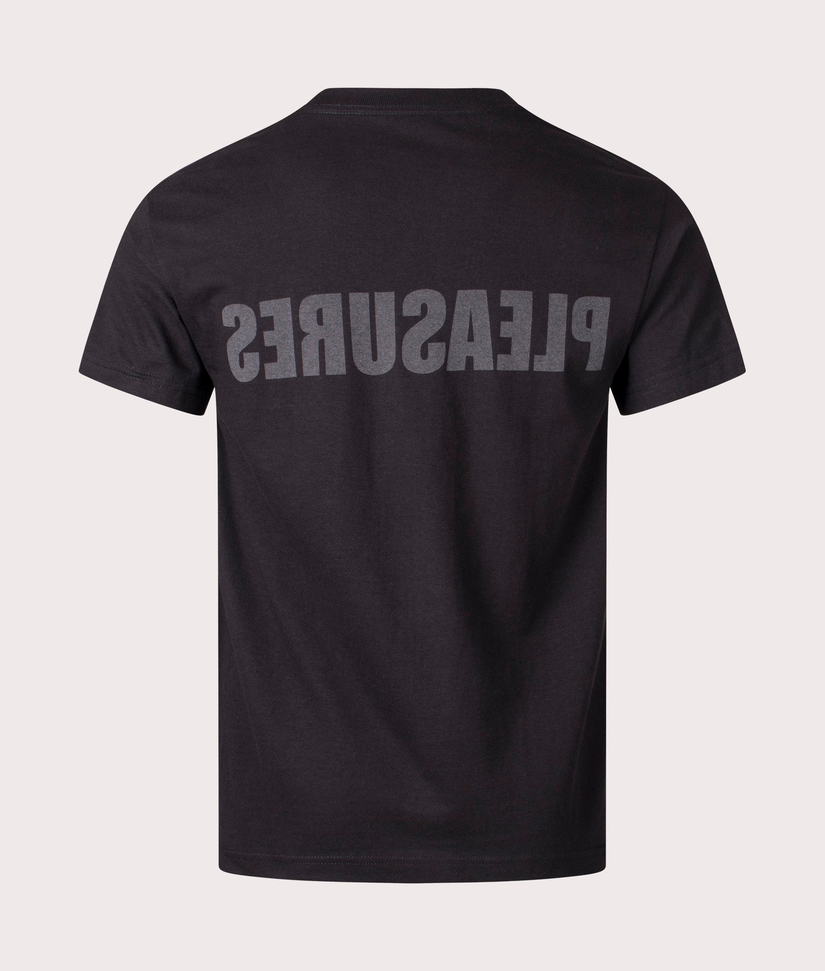 Security T-Shirt in Black by Pleasures. EQVVS Menswear Back Shot. 