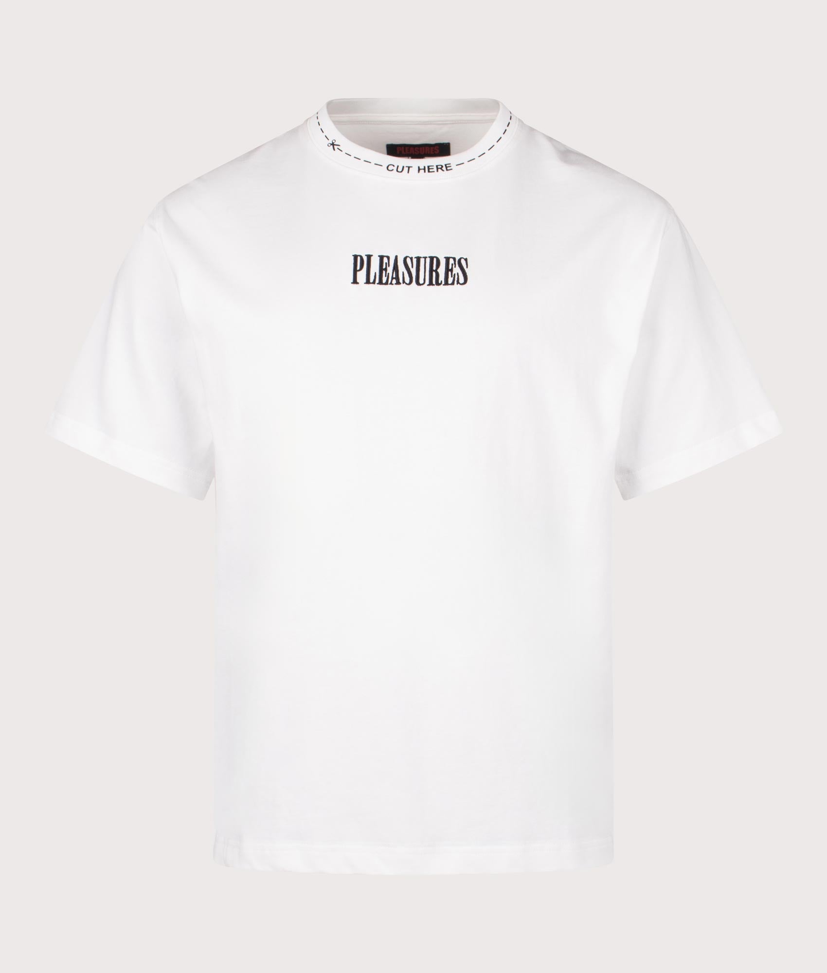 Cut Here Heavyweight T-Shirt. Shot by EQVVS. Front Shot