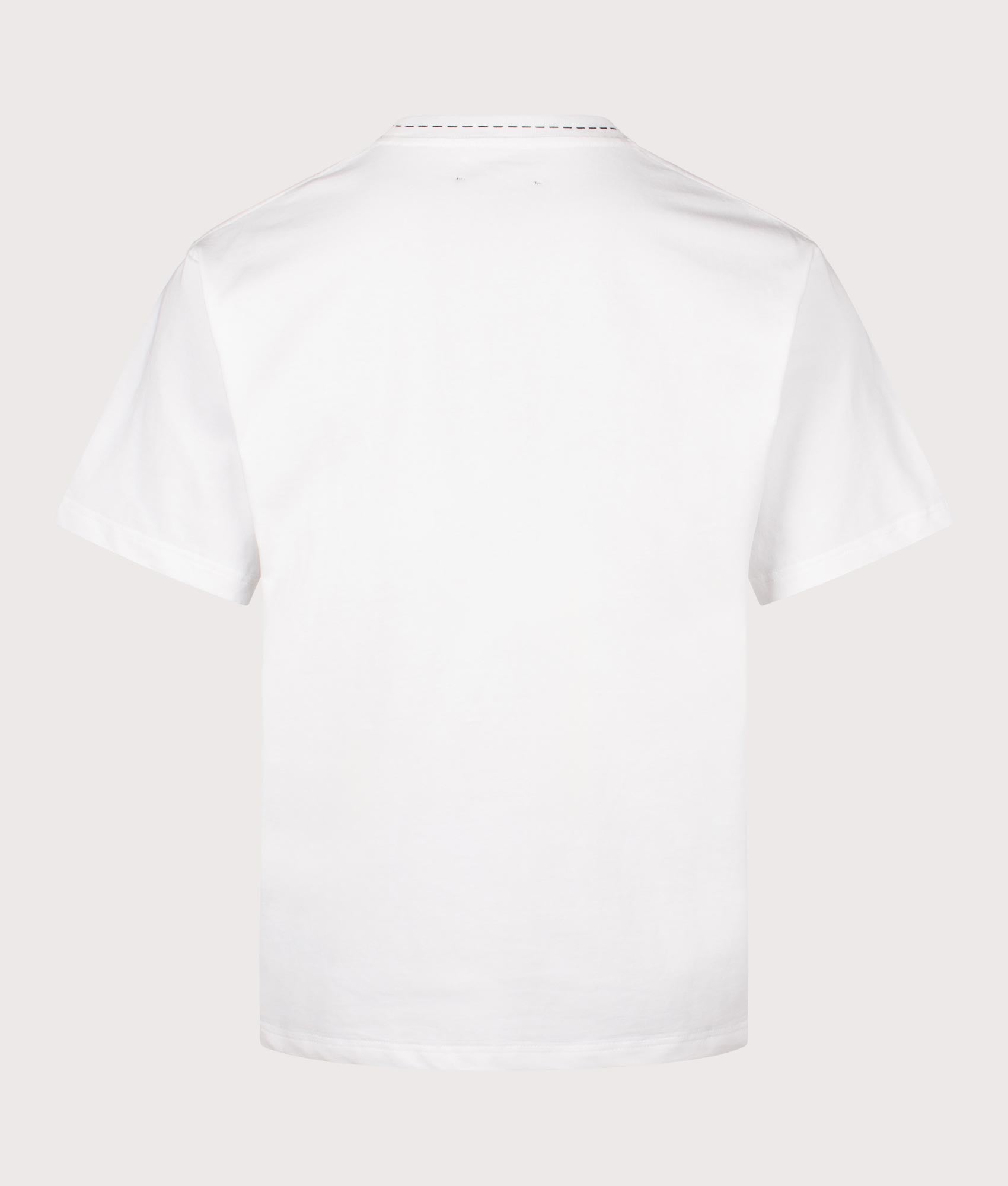Cut Here Heavyweight T-Shirt. Shot by EQVVS. Back Shot