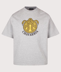 Relaxed Fit Chavarria Snake Crest Standard T-Shirt: 008 Heather Gray 