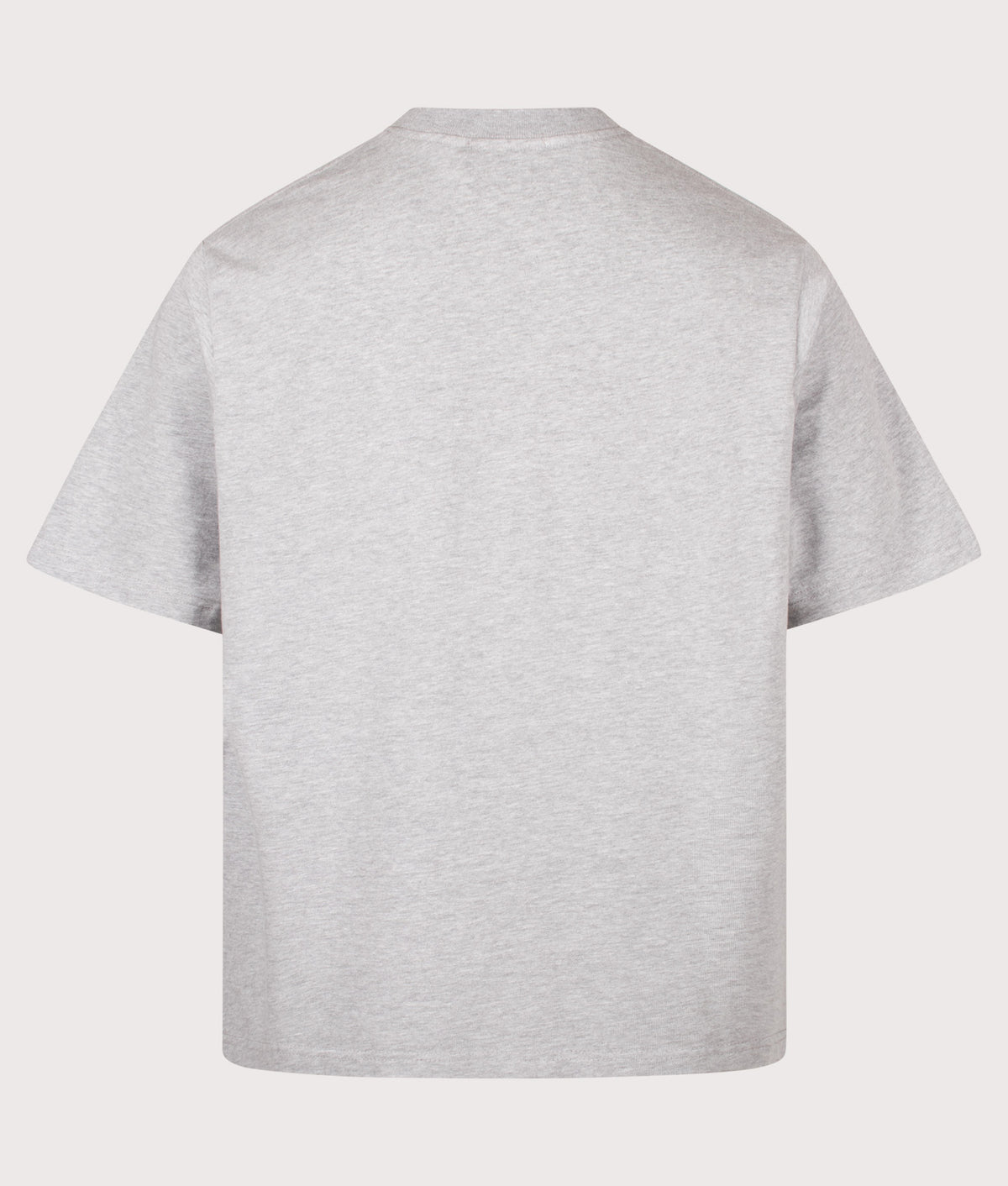 Willy Chavarria Relaxed Fit Chavarria Snake Crest Standard T-Shirt in the Heather Gray at EQVVS Menswear. Back shot.