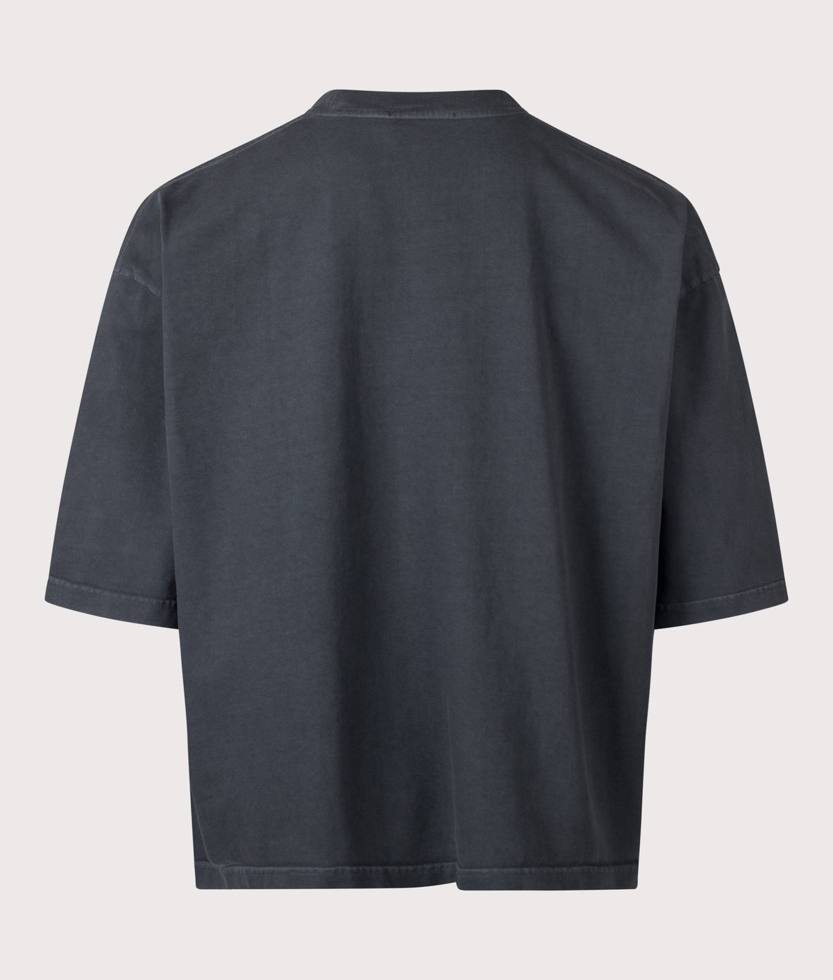 Willy Chavarria Oversized Community Center Buffalo T-Shirt in Pirate Black at EQVVS Menswear. Back shot.