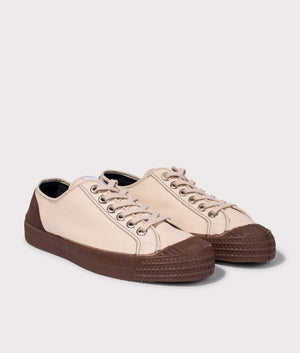 Star-Master-Canvas-x-Suede-Sneakers-Ivory/Brown-Novesta-EQVVS-Side-Image