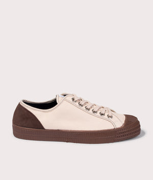 Star-Master-Canvas-x-Suede-Sneakers-Ivory/Brown-Novesta-EQVVS-Side-Image