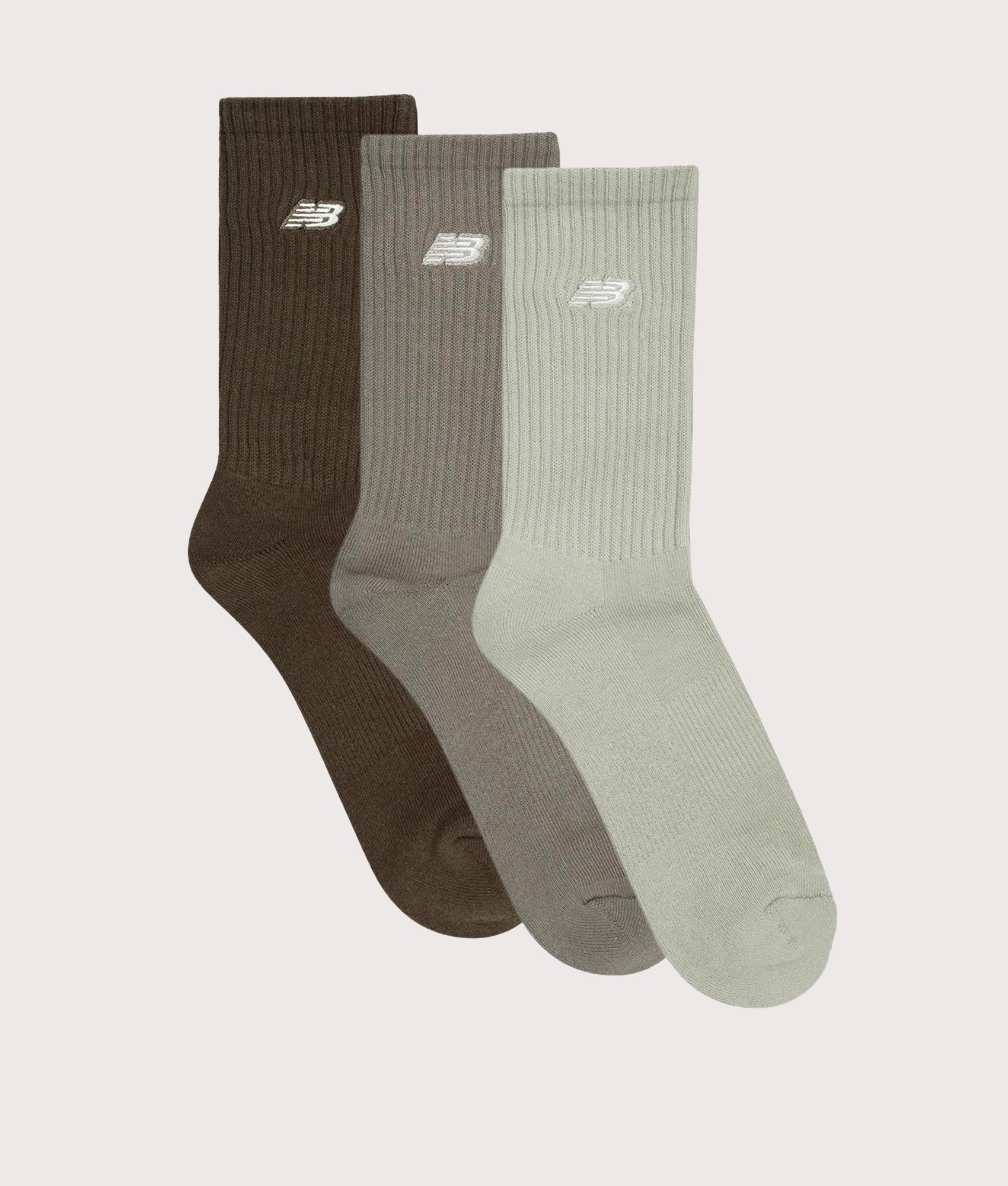 NB Patch Melange Crew Socks by New Balance. EQVVS Flat Shot.
