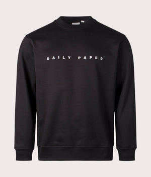 Daily Paper Alias Sweatshirt in black front shot at EQVVS