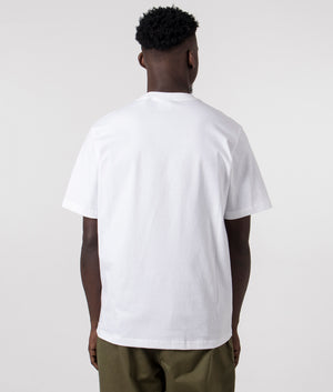 Daily Paper Circle T-Shirt in White, 100% Cotton Model Back Shot at EQVVS