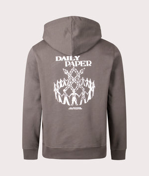 Daily paper Hand In Hand Hoodie in Chimera green back shot at EQVVS