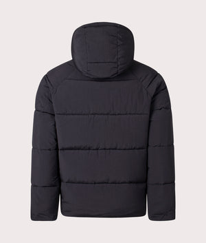 Black Puffer Jacket by Daily Paper. Shot at EQVVS. Reverse shot. 