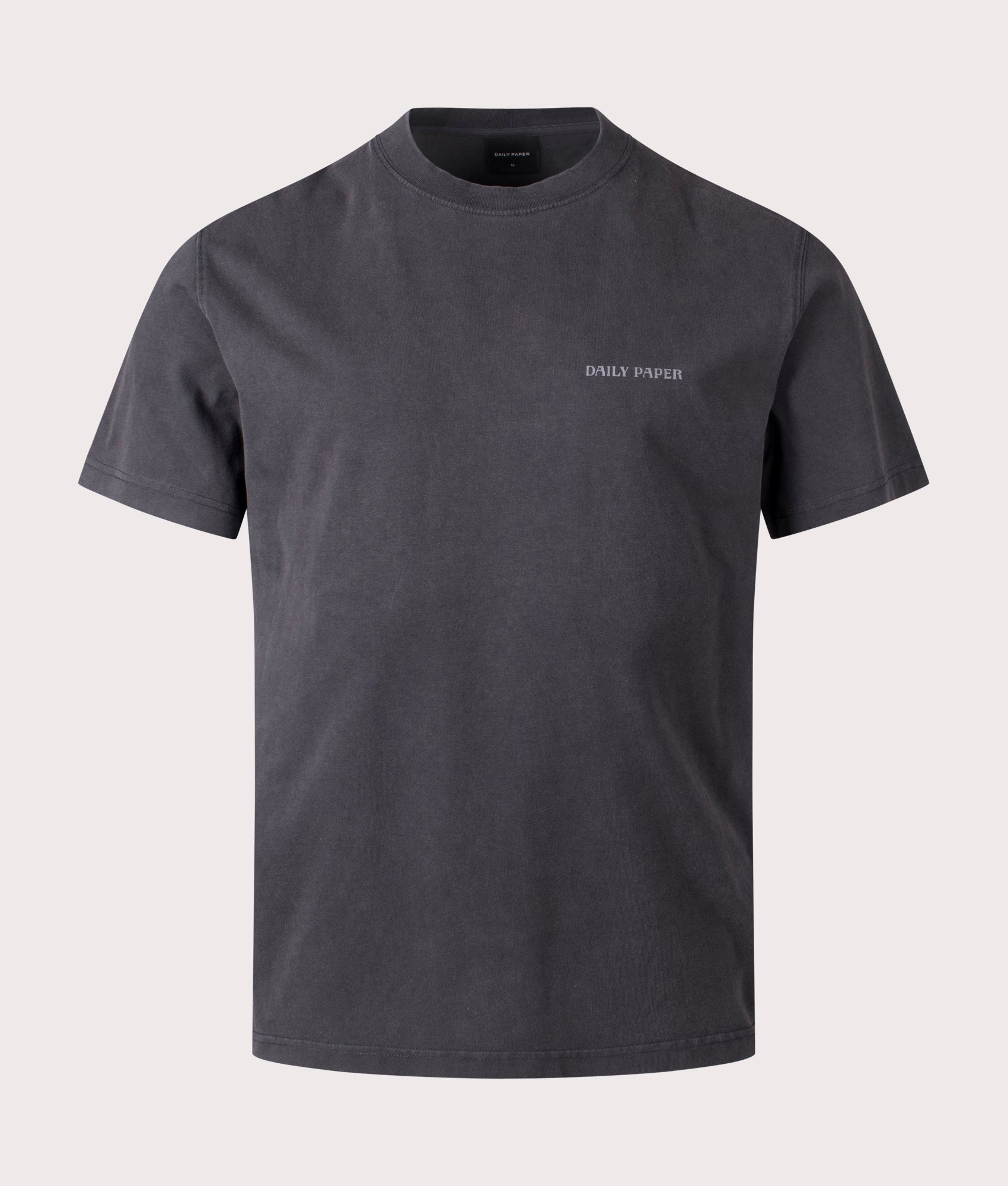 Daily paper Senses T-Shirt in Black at EQVVS. Front Shot.