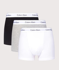 3 Pack Relaxed Fit Trunks: MP1 Grey Heather/White/Black 