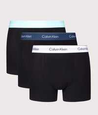 3 Pack Relaxed Fit Trunks: 3VN Black Body/Tahiti Turquoise/Dark Blue/Grey 