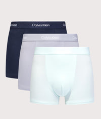 3 Pack Relaxed Fit Trunks: 41C Shoreline W/Dtm Wb/Misty Grey W/ 