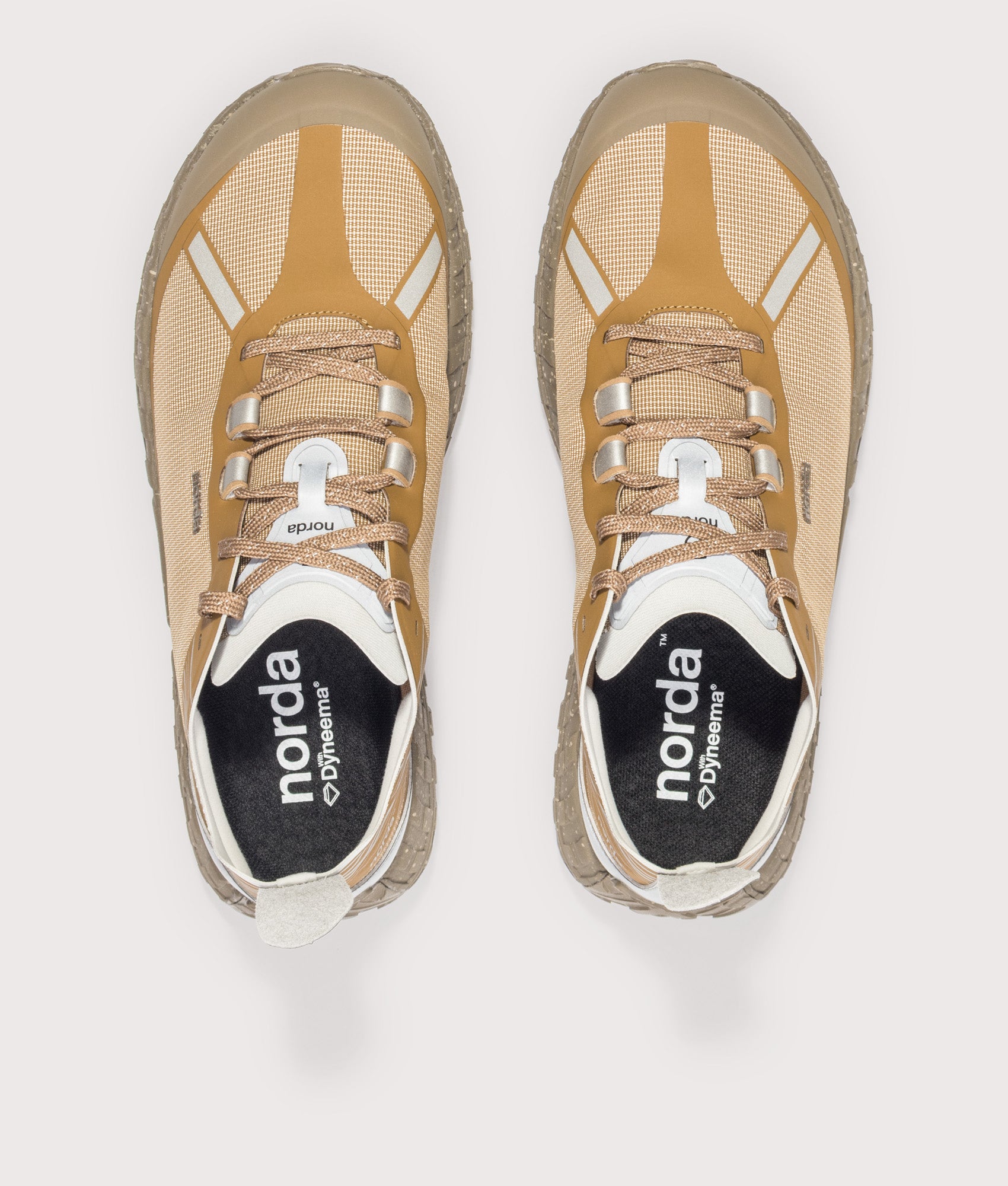 norda 001A Trainers in Loam at EQVVS Menswear. Top shot.