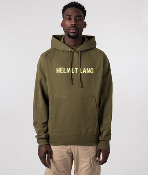 Relaxed Fit Outer Space Hoodie in F0X Olive | Helmut Lang | EQVVS