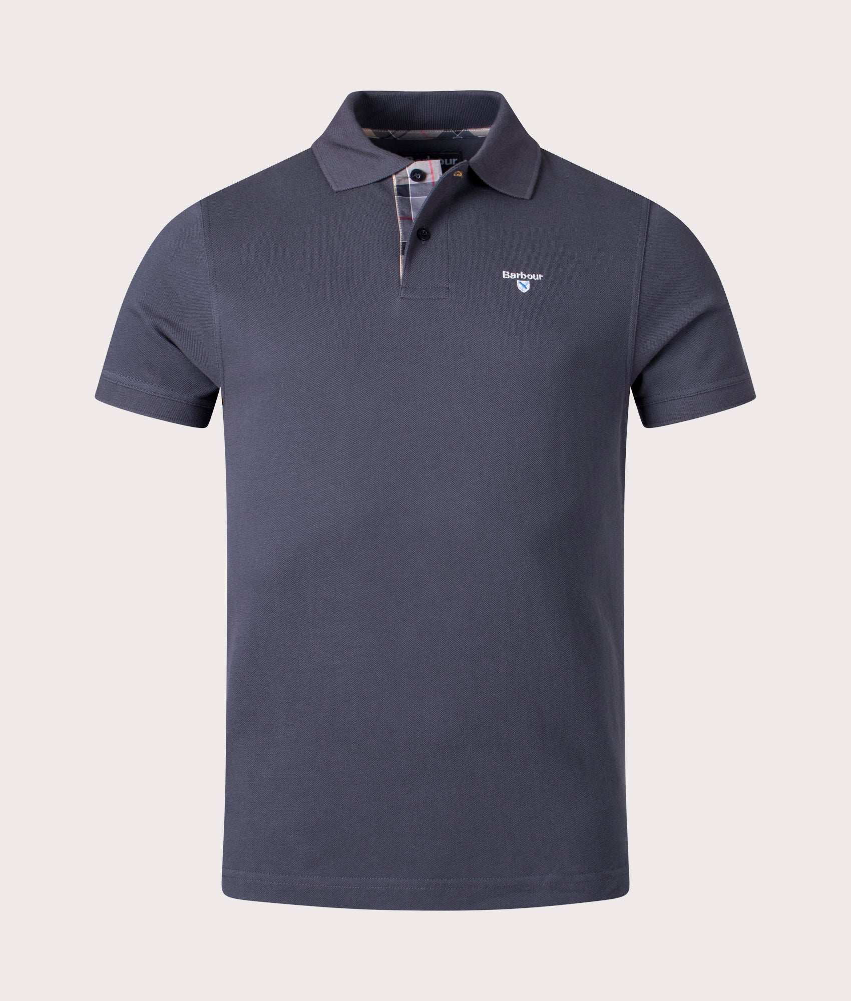 Tartan-Placket-Pique-Polo-Shirt-Navy/Dress-Barbour-Lifestyle-EQVVS