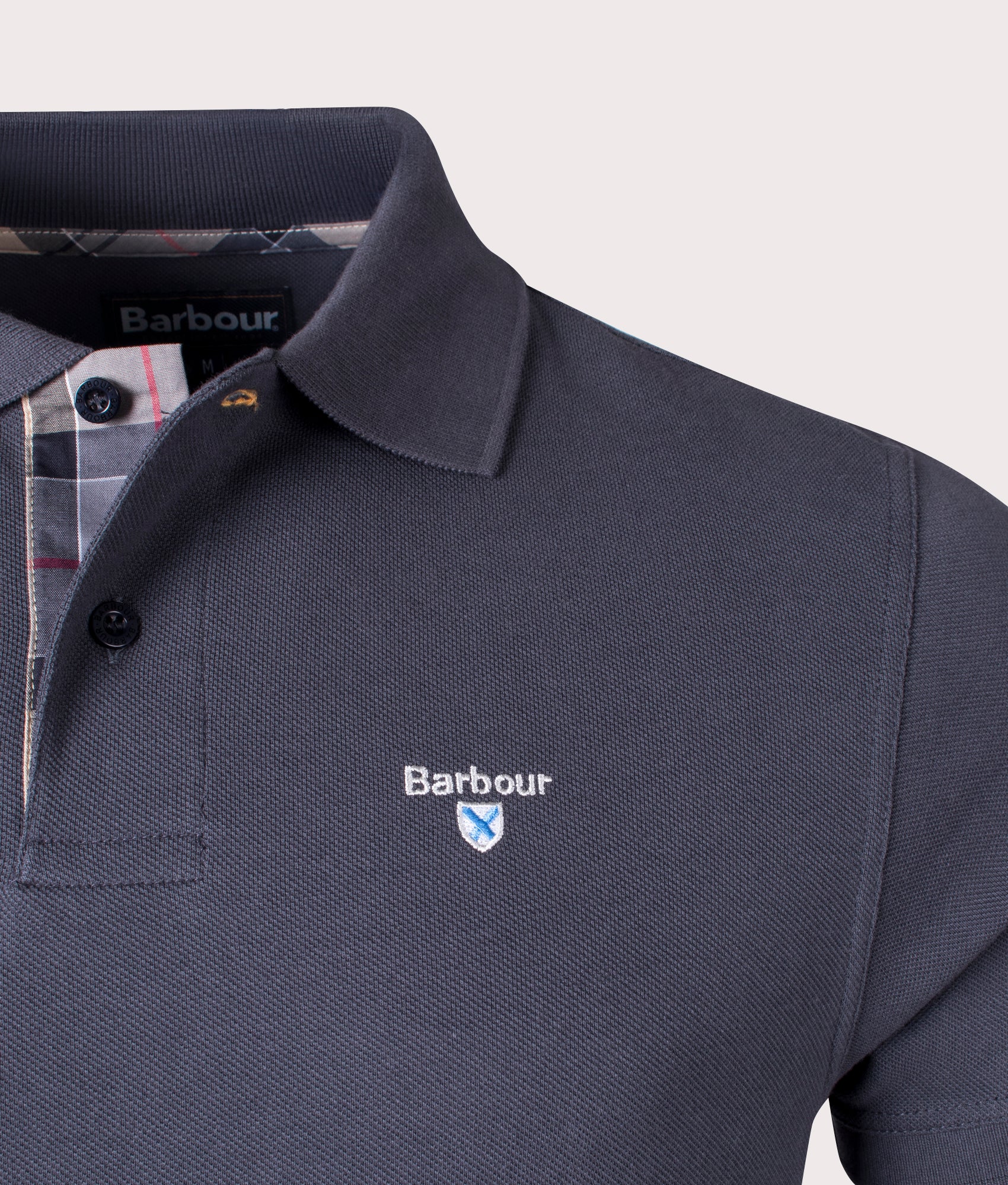 Tartan-Placket-Pique-Polo-Shirt-Navy/Dress-Barbour-Lifestyle-EQVVS