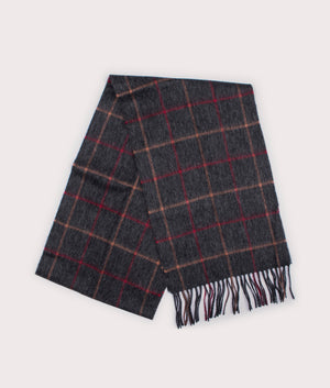 Tattersall-Lambswool-Scarf-Charcoal/Red-Barbour-Lifestyle-EQVVS