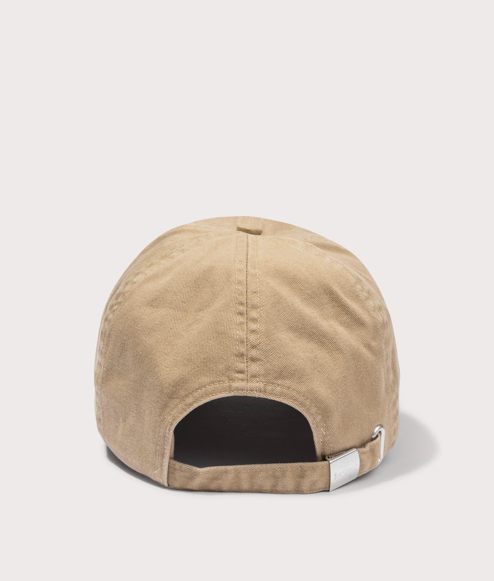 Barbour Cascade Sports Cap in Stone Beige, 100% Cotton Back Shot at EQVVS