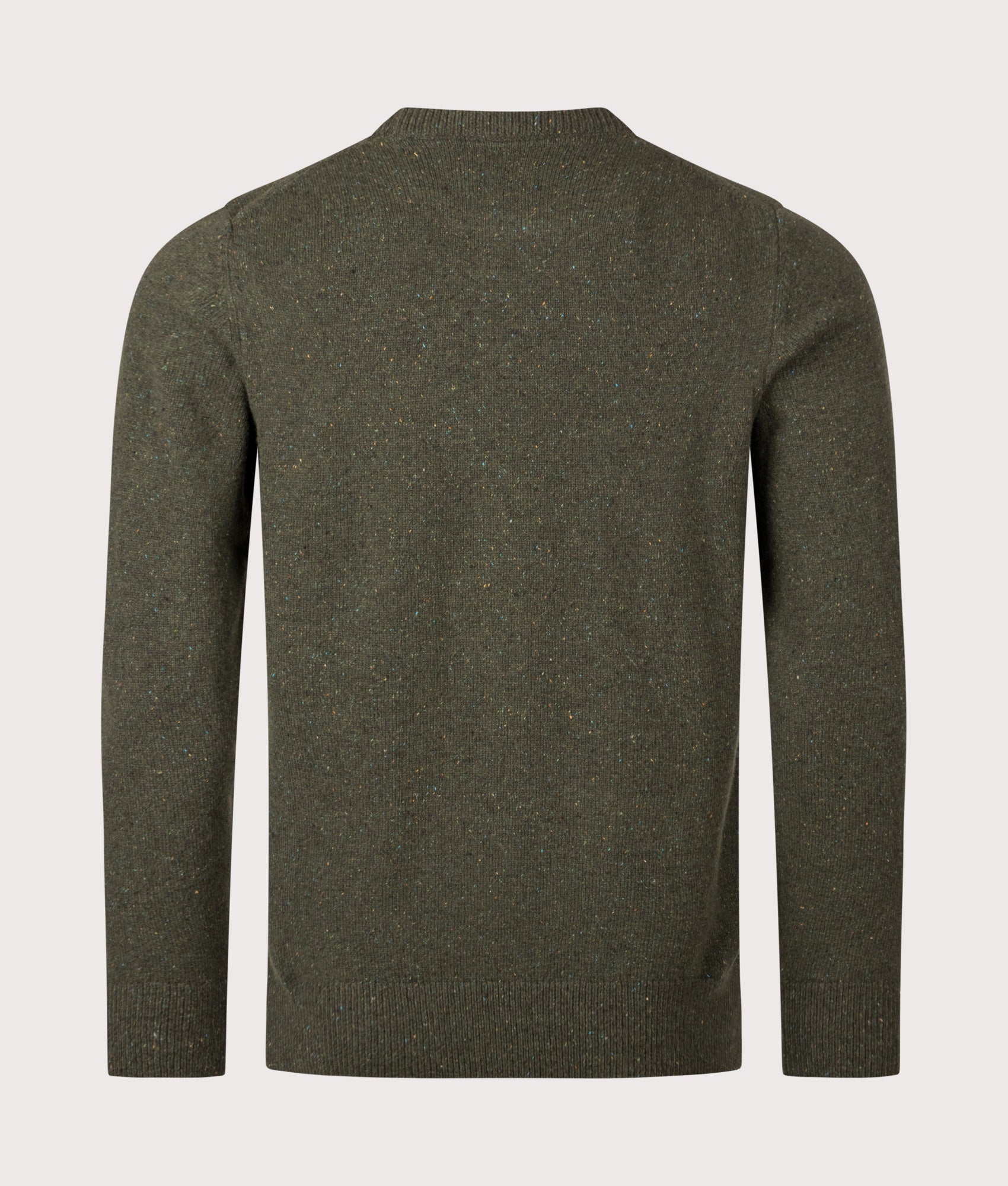 Barbour Lifestyle Tisbury Jumper in Forest at EQVVS Menswear. Back shot.