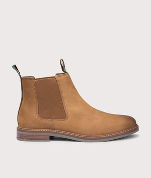 Farsley Chelsea Boots in Dark Tan | Leather | Barbour Lifestyle | EQVVS | Side shot 