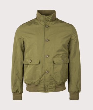 Active Hydro Fabric Urban Jacket in Army Green by Aquascutum. EQVVS Front Angle Shot.