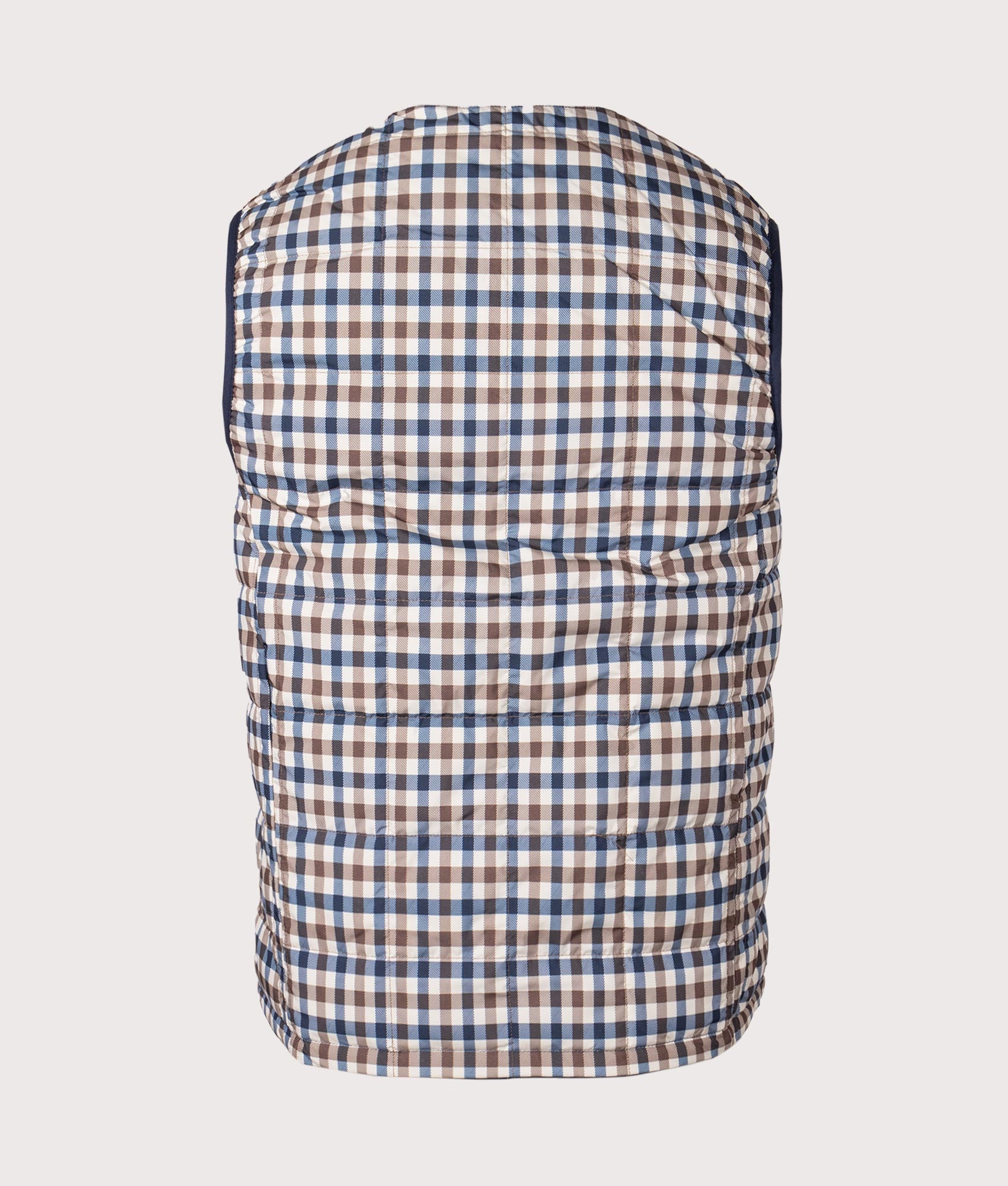 Actve Reversible Vest in Navy by Aquascutum. EQVVS Back Angle Shot