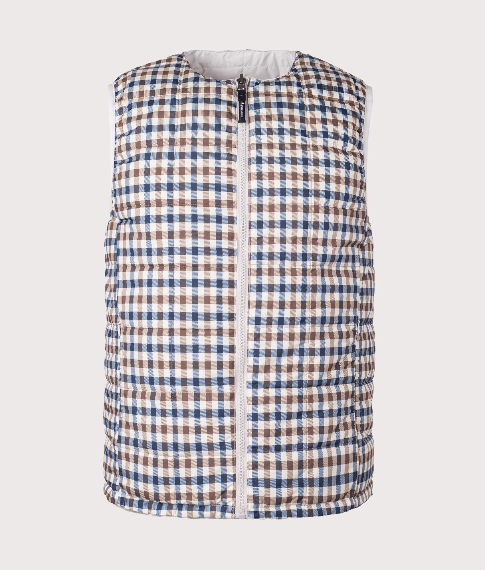 Actve Reversible Vest in Antarctica by Aquascutum. EQVVS Front Angle Shot