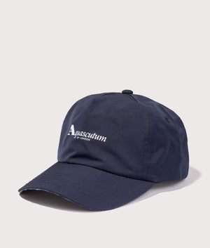Active Cap in Navy by Aquascutum. EQVVS Side Angle Shot.