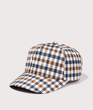 Active Cap in Club Check by Aquascutum. EQVVS Side Angle Shot.