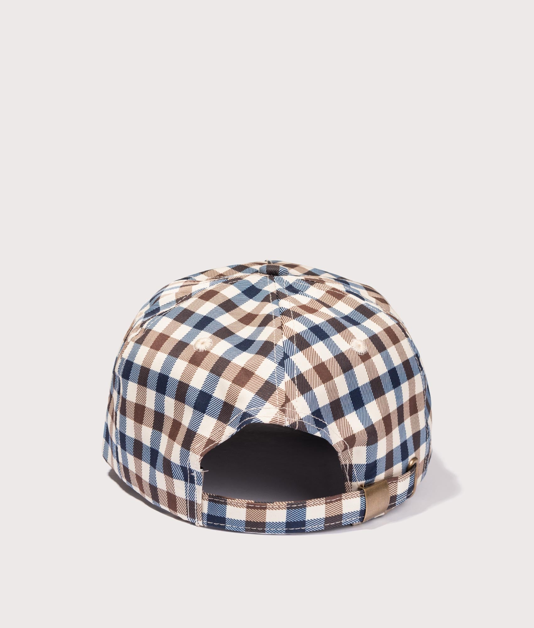 Active Cap in Club Check by Aquascutum. EQVVS Back Angle Shot.