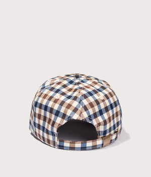 Active Cap in Club Check by Aquascutum. EQVVS Back Angle Shot.
