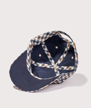 Active Cap in Club Check by Aquascutum. EQVVS Inside Shot.
