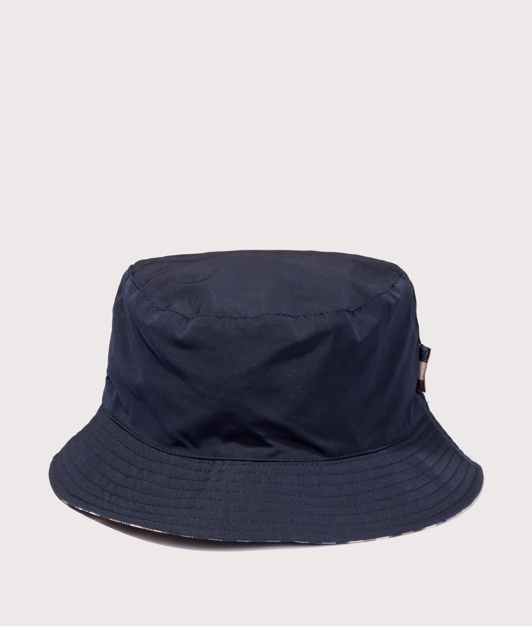 Active Reversibe Bucket Hat in Navy by Aquascutum. EQVVS Detail Shot.