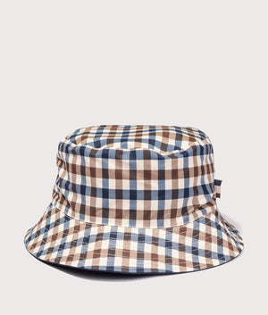 Active Reversibe Bucket Hat in Navy by Aquascutum. EQVVS Detail Shot.
