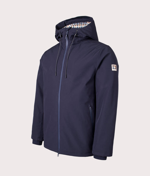 Shell Active Mid Parka Navy | Aquascutum | EQVVS
