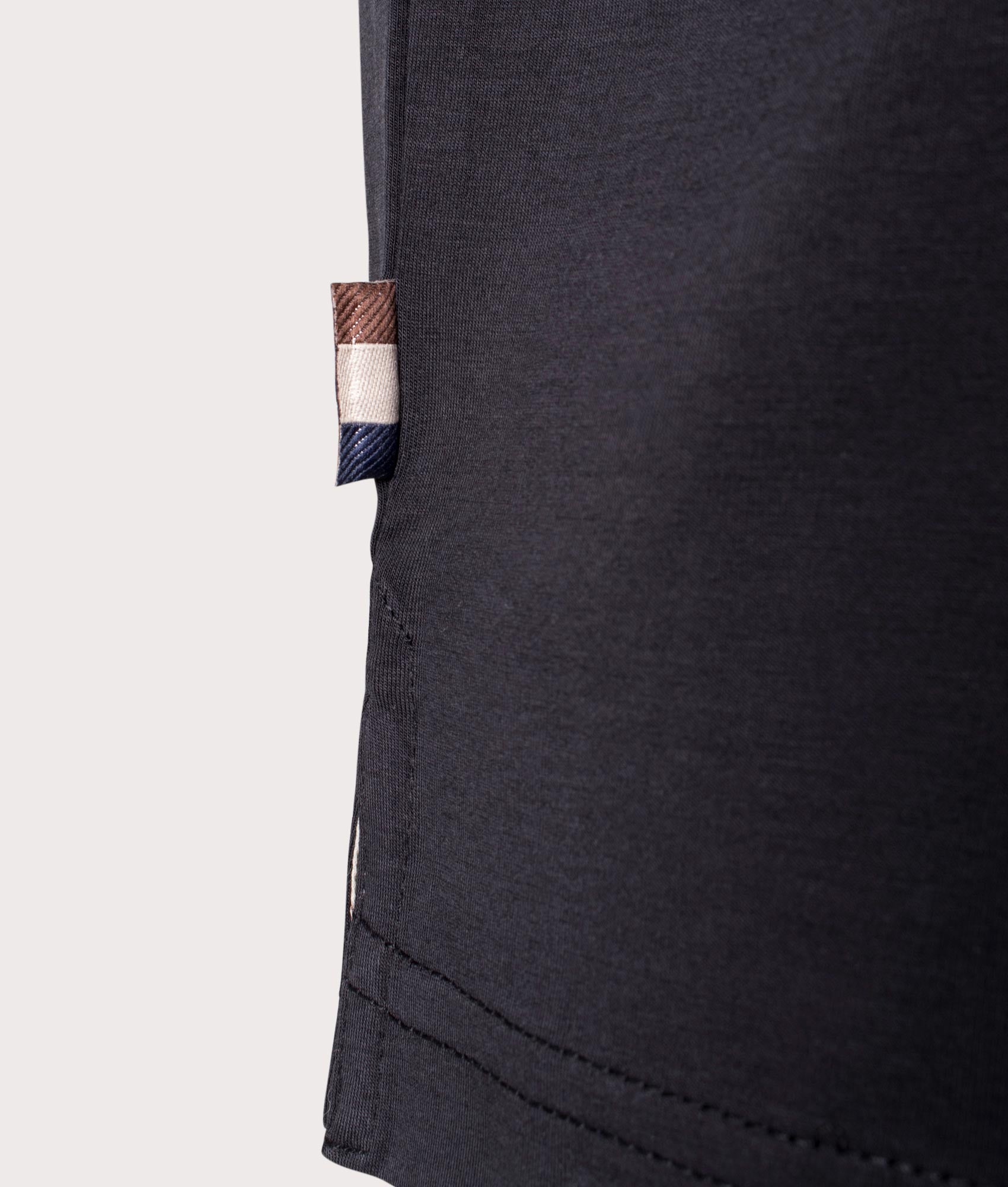Supima Black Polo Shirt by Aquascutum. Shot at EQVVS. Detail shot. 