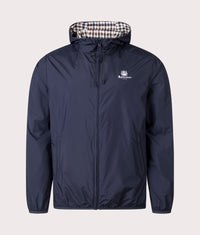 Reversible Hooded Sailor Lightweight Jacket: 11 Sailor Navy 