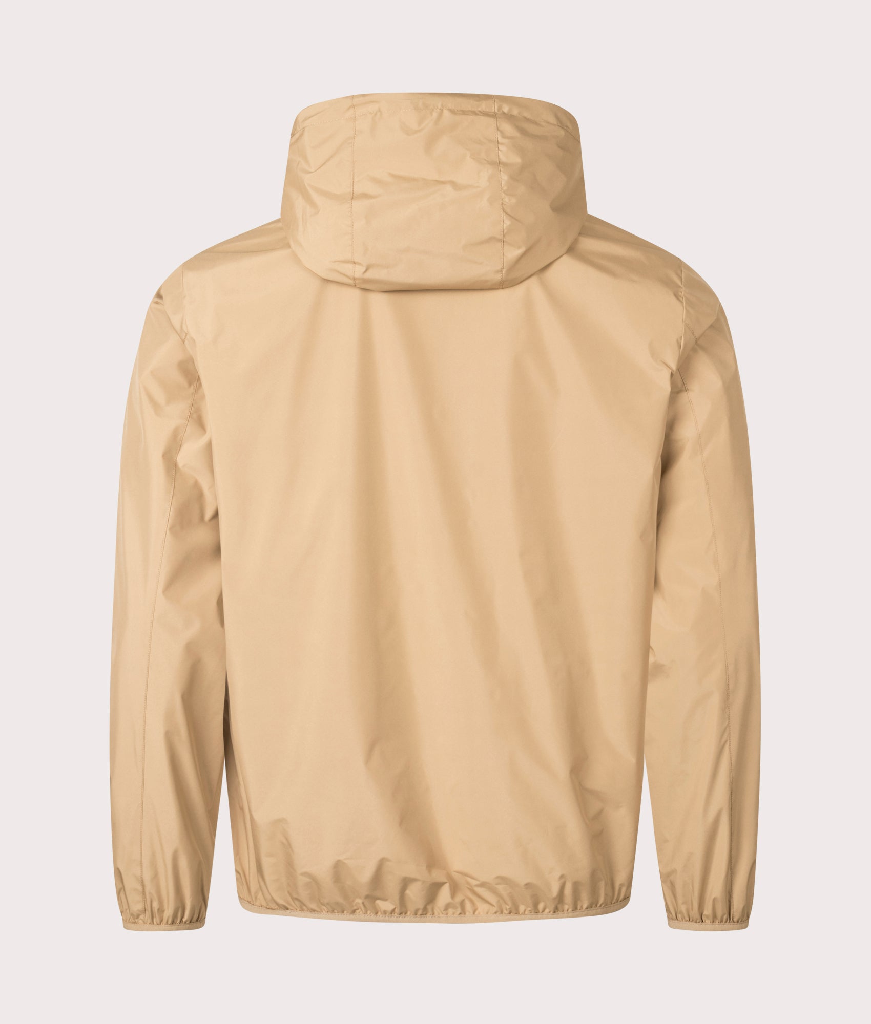 Aquascutum Hooded Sailor Lightweight Jacket in Khaki. Shot at EQVVS.  Back shot. 